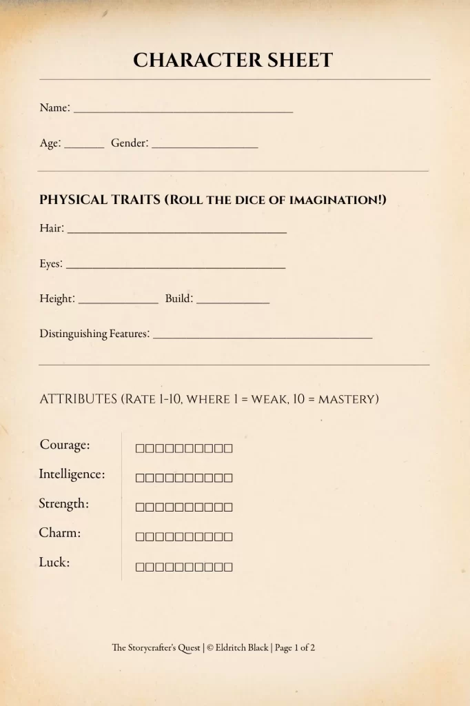 Character Sheet