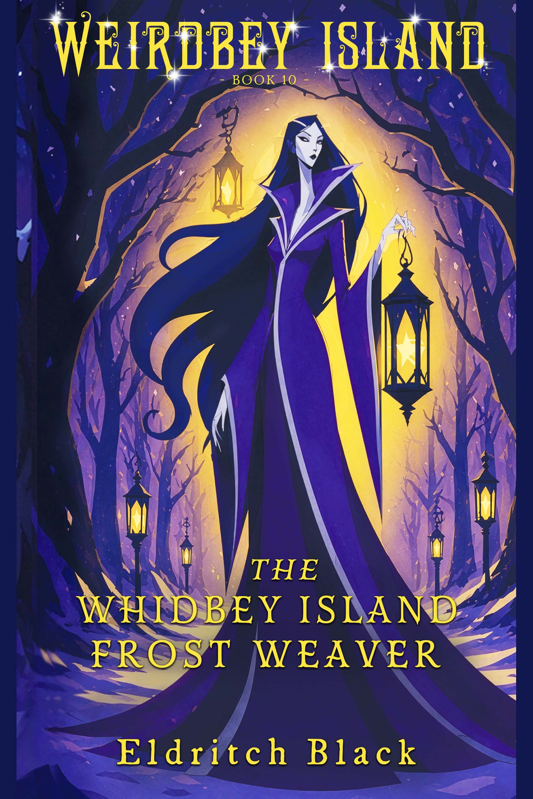 The cover for The Whidbey Island Frost Weaver by Eldritch Black