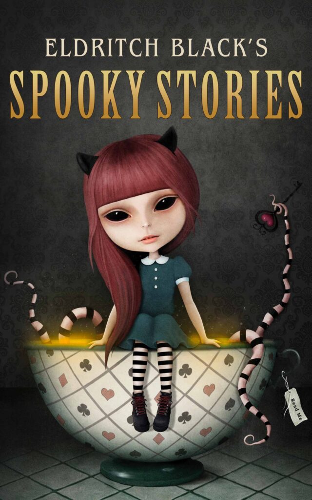 The book cover for Spooky Stories by Eldritch Black